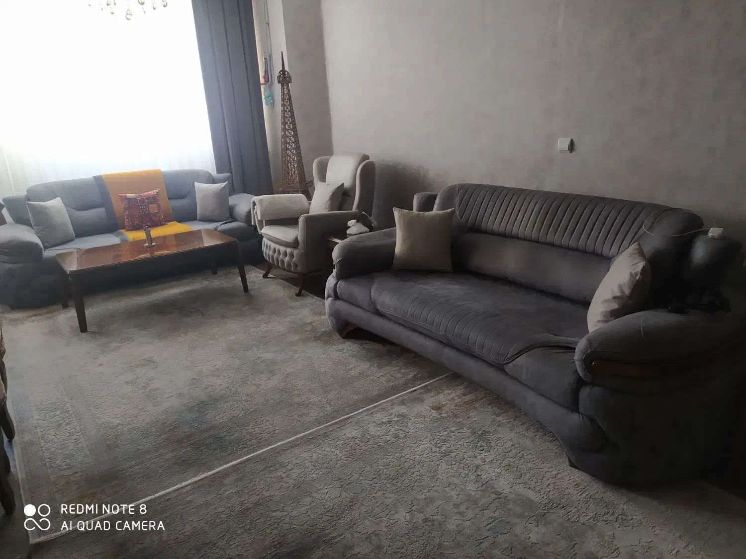 فروش مبلمان هشت نفره و دو تخته فرش وینتج|فرش|تبریز, |دیوار