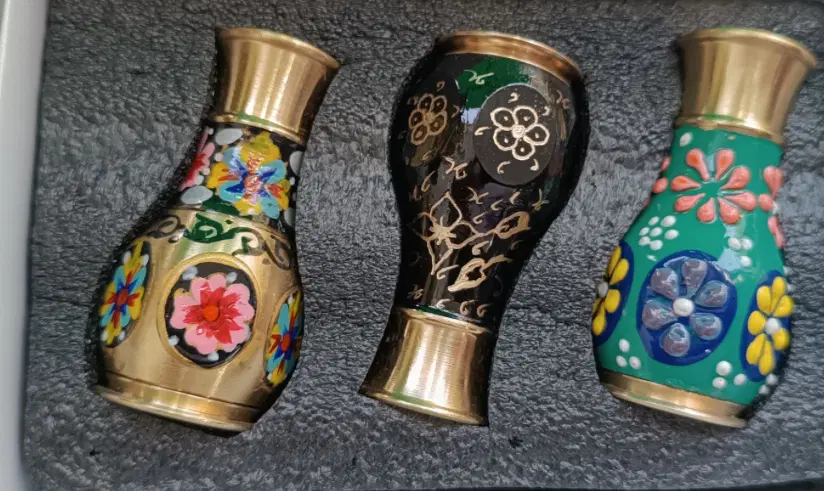نمکدان برنجی مینا کاری - نمک پاش ساده برنجی|ظروف سرو و پذیرایی|تهران, اقدسیه|دیوار