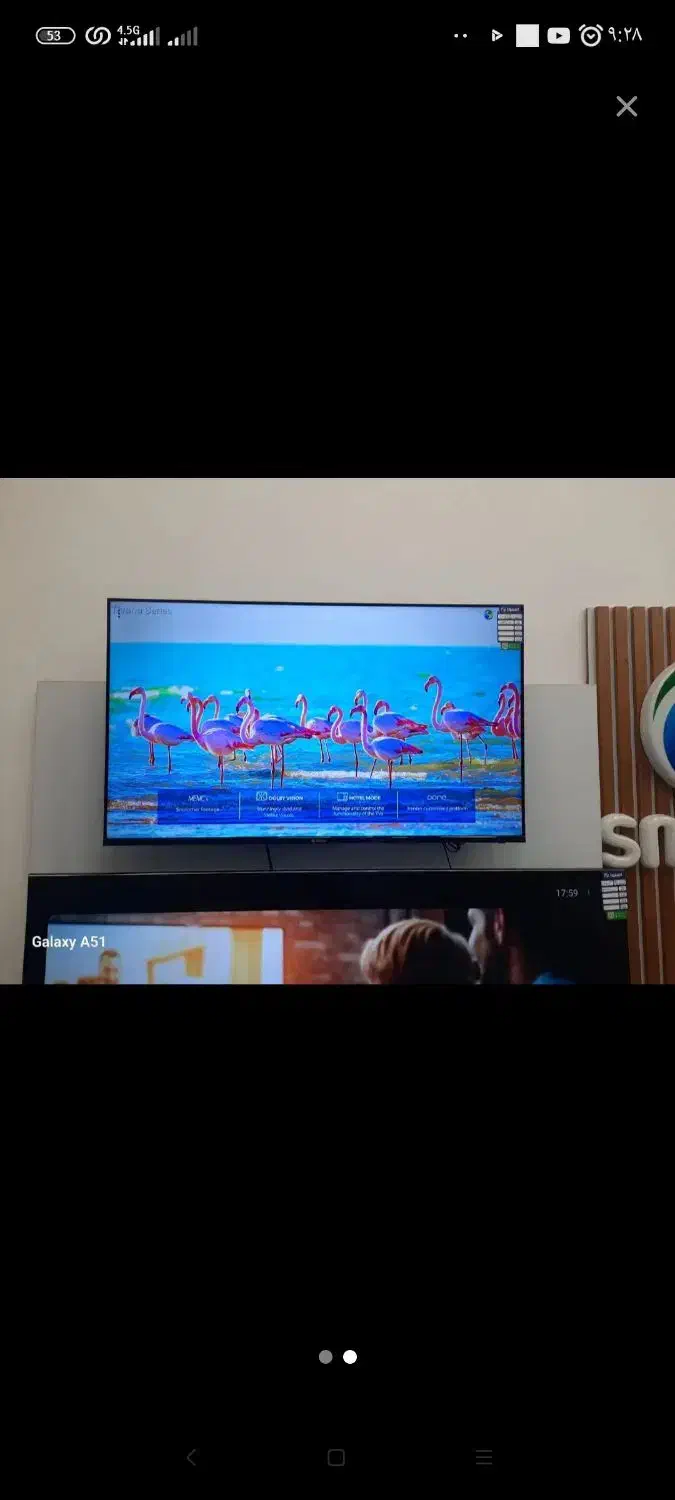 اسنوا55هوشمند درحدنو|تلویزیون و پروژکتور|بافت, |دیوار