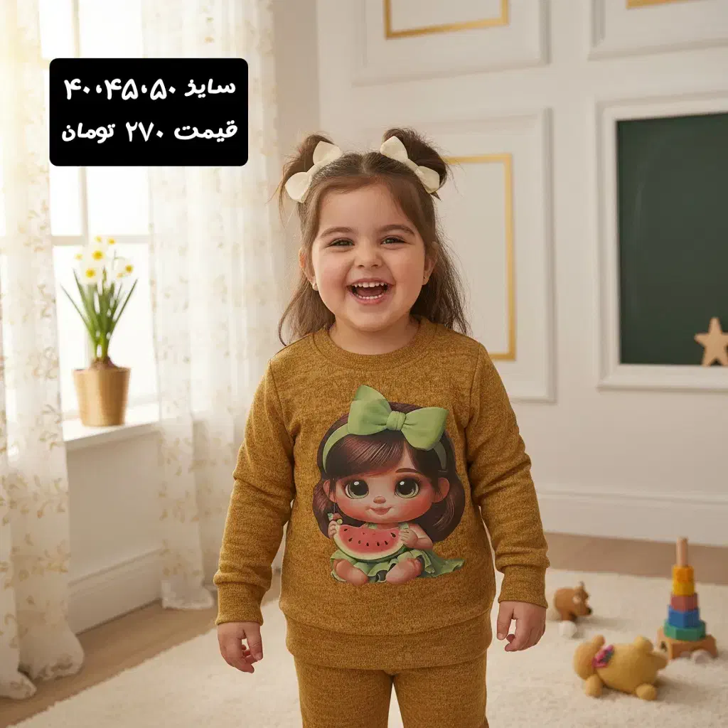 انواع بلوز شلوار دخترانه و پسرانه باطرح های مختلف|کفش و لباس بچه|بیرجند, |دیوار