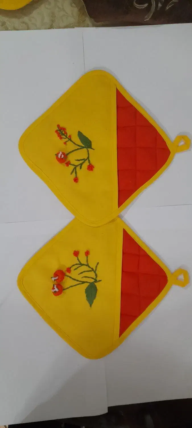 فروش کلی ۲۰ جفت دستگیره پارچه ای آشپزخانه|سفره، حوله، دستمال آشپزخانه|تهران, باغ فیض|دیوار