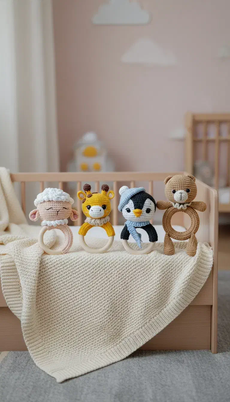 عروسک و جغجغه بافتنی|اسباب‌بازی بچه|بندرعباس, |دیوار