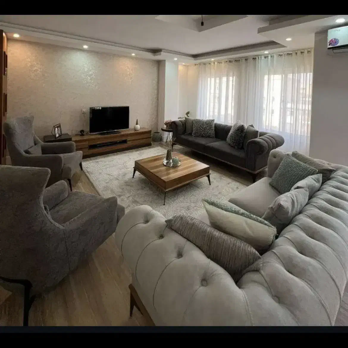 ۷۹ متر/سالن پرده خور/نقشه آکواریوم|فروش آپارتمان|تهران, جنتآباد شمالی|دیوار