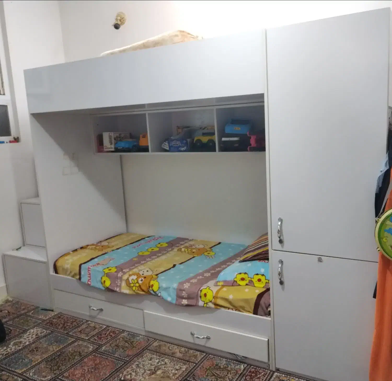 تخت دو طبقه کاملا ام دی اف|تخت و سرویس خواب|بیرجند, |دیوار