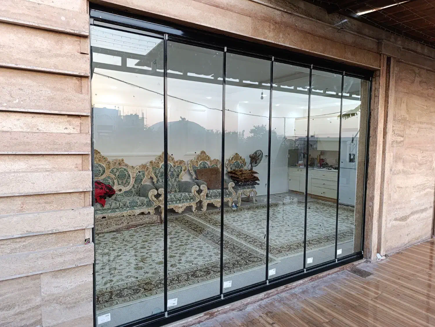 شیشه بالکنی تاشو و شیشه اسلاید|خدمات پیشه و مهارت|دزفول, |دیوار