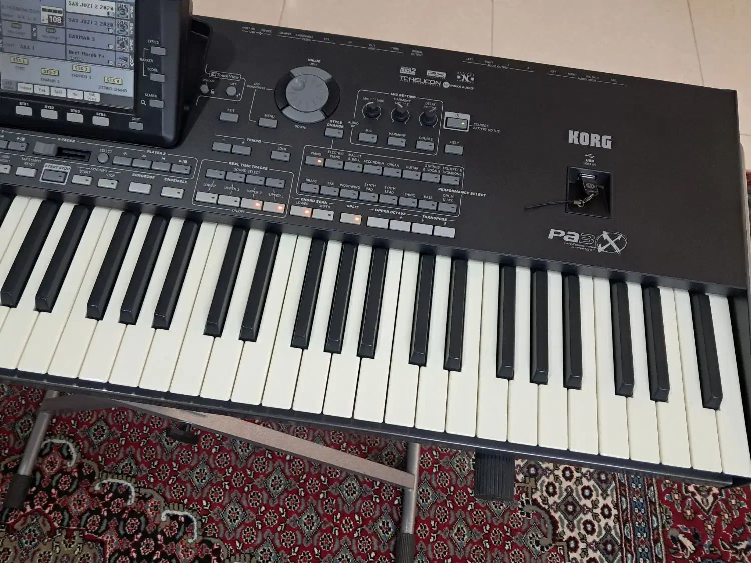 فروش ویژه ارگ Korg Pa3X 76 در حد آکبندبا رم۲۵۶|پیانو، کیبورد، آکاردئون|اصفهان, کوی امیریه|دیوار
