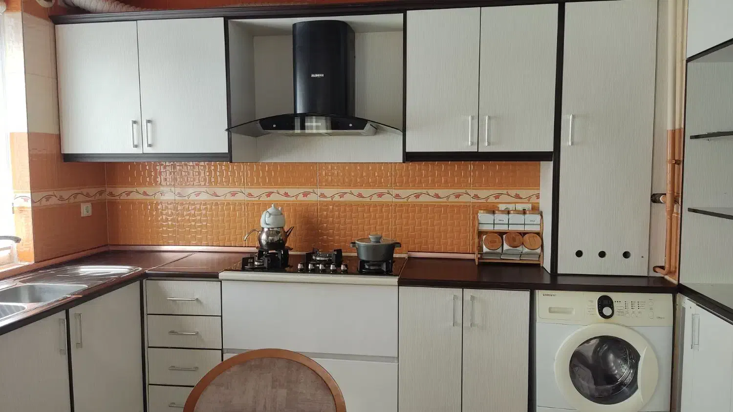 کابینت ترک، بدنه فلز سالم|آب‌چکان و نظم‌دهنده ظروف|سنندج, |دیوار