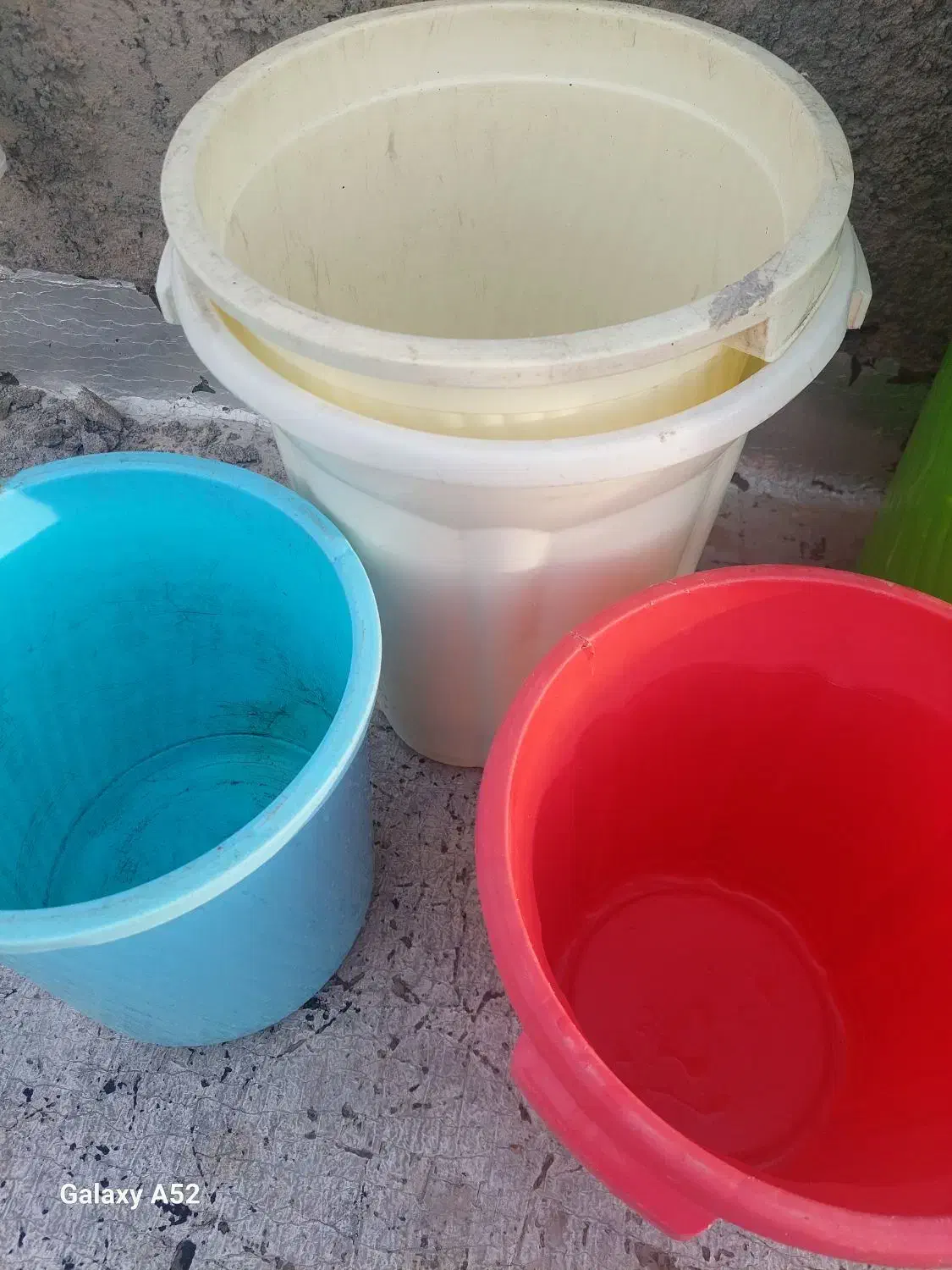 سطل پلاستکی جنس محکم|ظروف نگهدارنده، پلاستیکی، یک‌بارمصرف|بیرجند, |دیوار