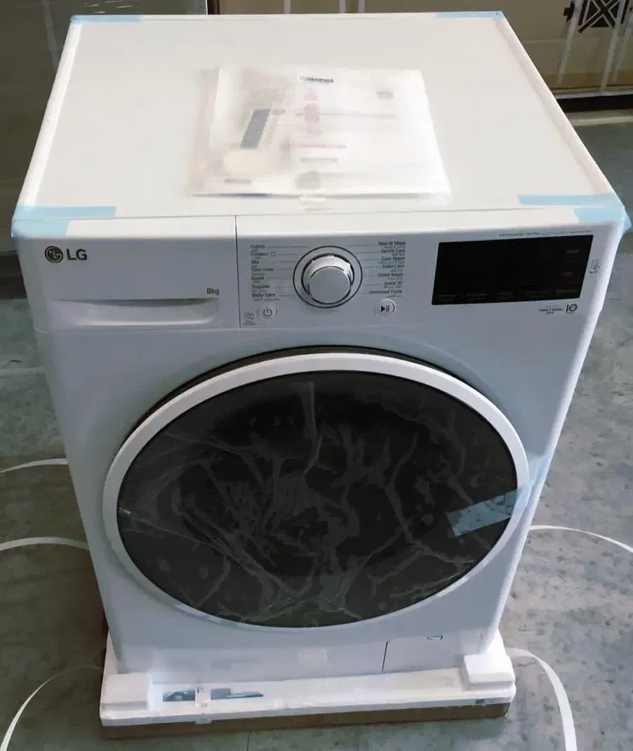 حراج اقساط لباسشویی الجی شرائطی سفید و سیلور|ماشین لباسشویی و خشک‌کن لباس|بوشهر, |دیوار