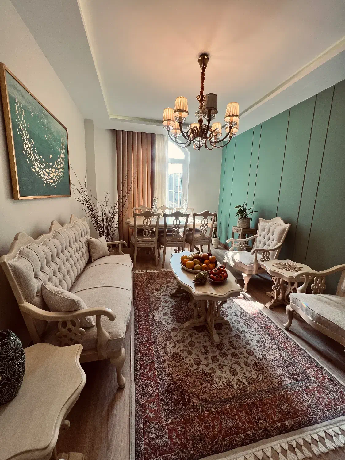 فروش بدلیل مهاجرت|مبلمان خانگی و میز عسلی|تهران, صادقیه|دیوار