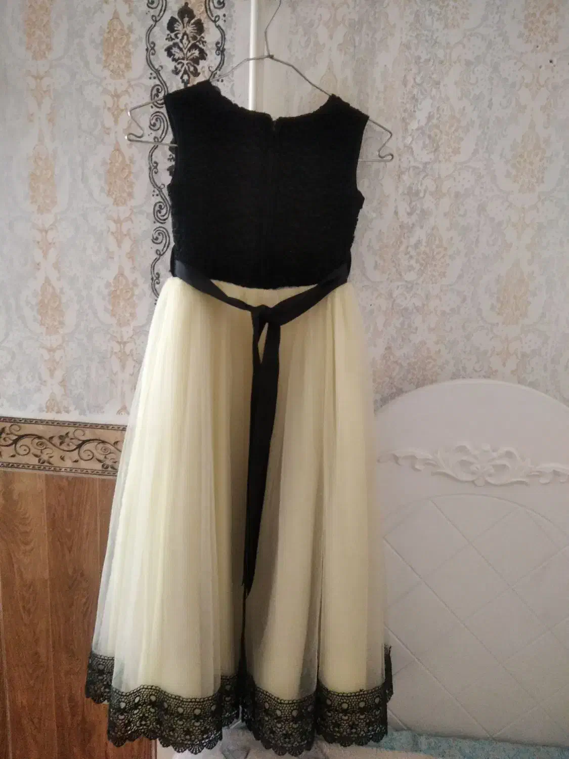 پیراهن دخترانه مجلسی مشکی لیمویی|کفش و لباس بچه|کرمانشاه, |دیوار