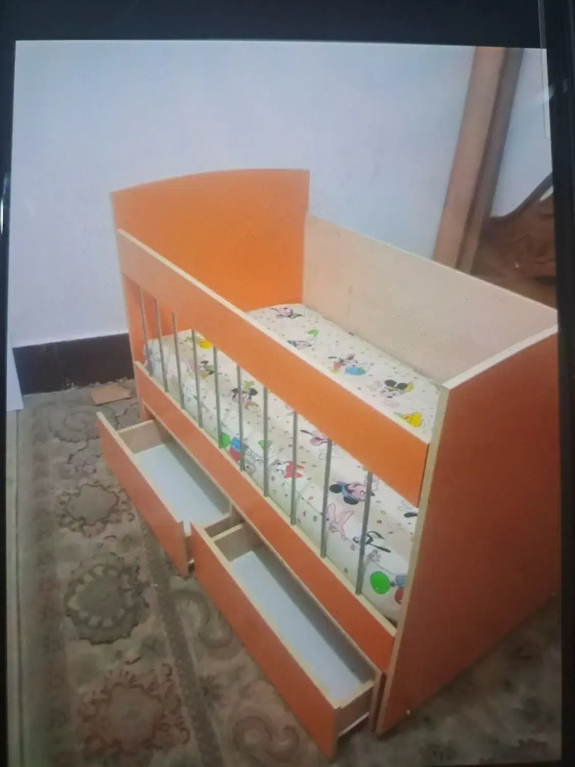 تخت خواب کودک با خوش خواب|تشک تختخواب|شیراز, تندگویان|دیوار