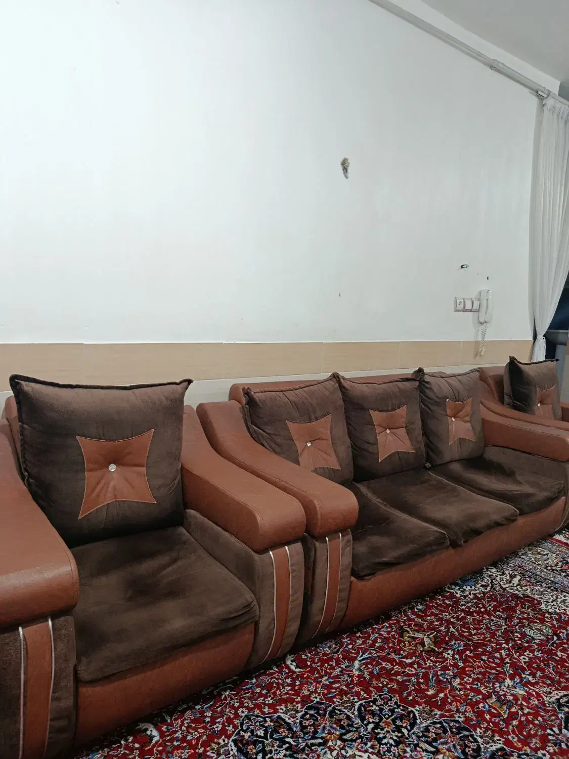 مبل ۷ نفره|مبلمان خانگی و میز عسلی|دوگنبدان, |دیوار