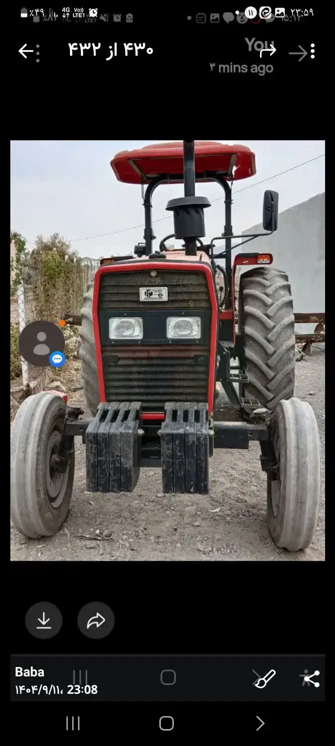 فروش تراکتور ۳۹۹ تک|خودرو سنگین|قنوات, |دیوار