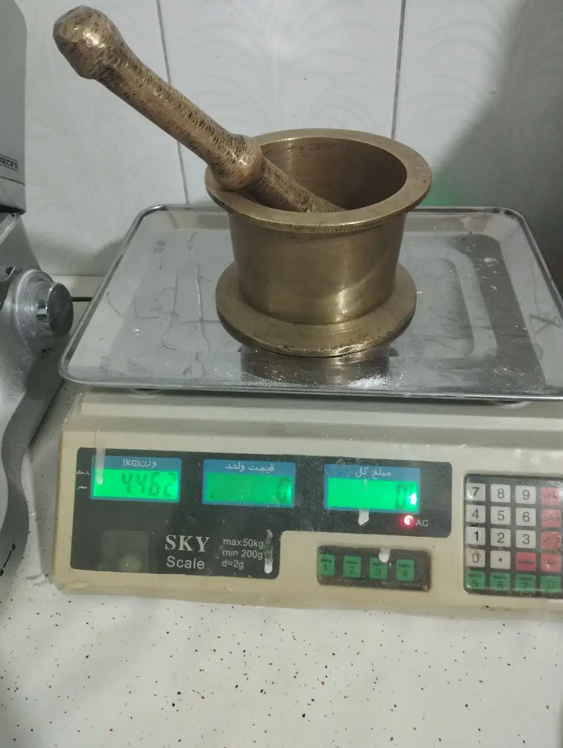 هاونگ برنجی قدیمی|کلکسیون اشیاء عتیقه|کاشان, مسلم آباد|دیوار