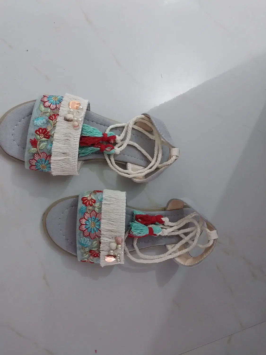 صندل مکرومه|کیف، کفش، کمربند|بیرجند, |دیوار