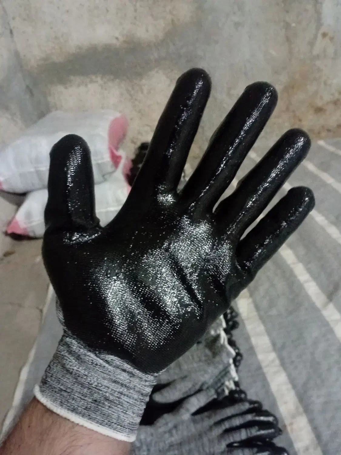 دستکش کارگری نیتریل|ابزارآلات|مشگین شهر, |دیوار