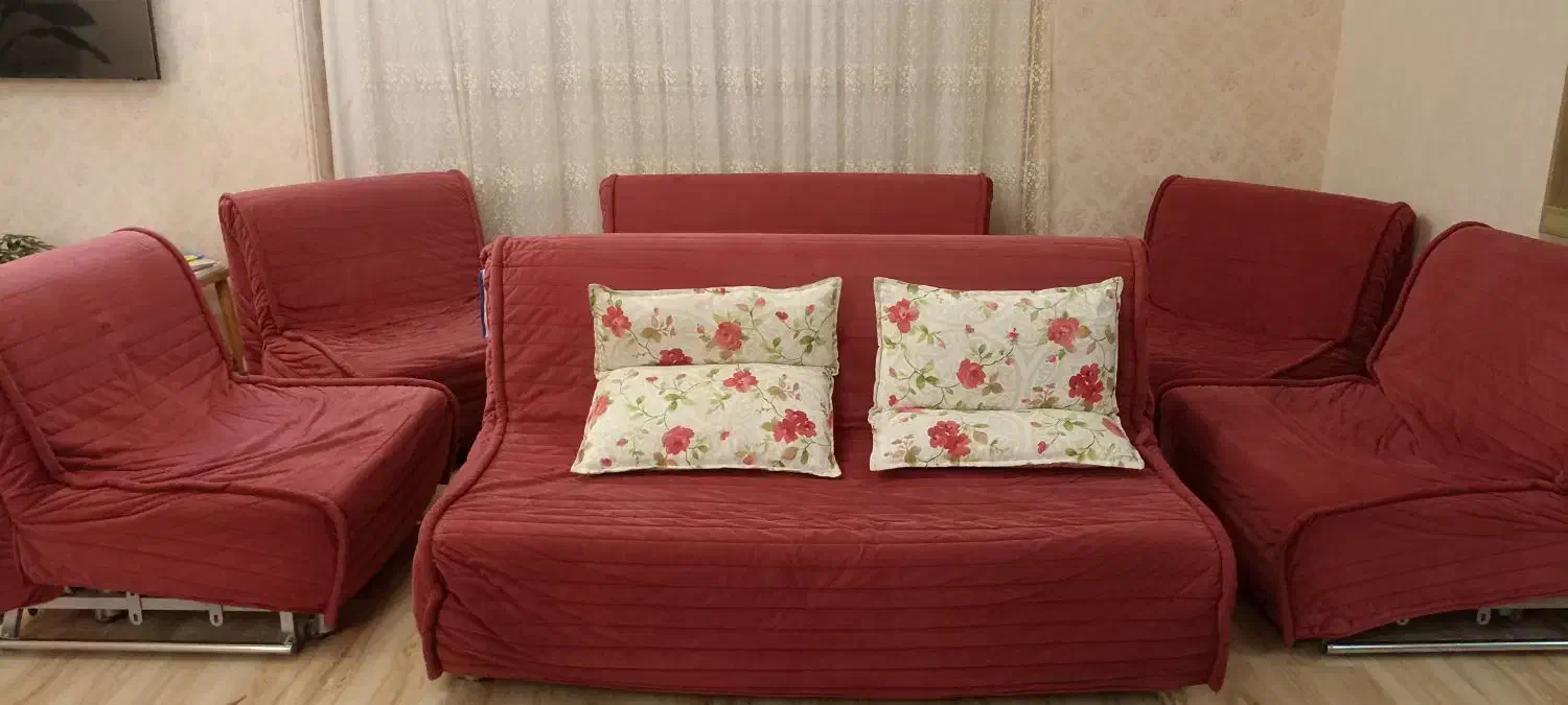 مبل کم جا چوب ۸نفره|مبلمان خانگی و میز عسلی|قم, بنیاد|دیوار