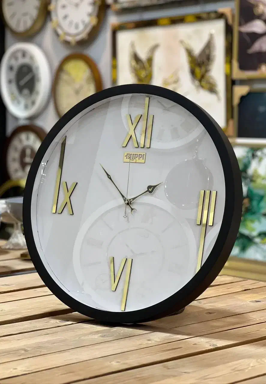 ساعت دیواری چوبی فانتزی جدید|ساعت دیواری و تزئینی|کرمانشاه, |دیوار