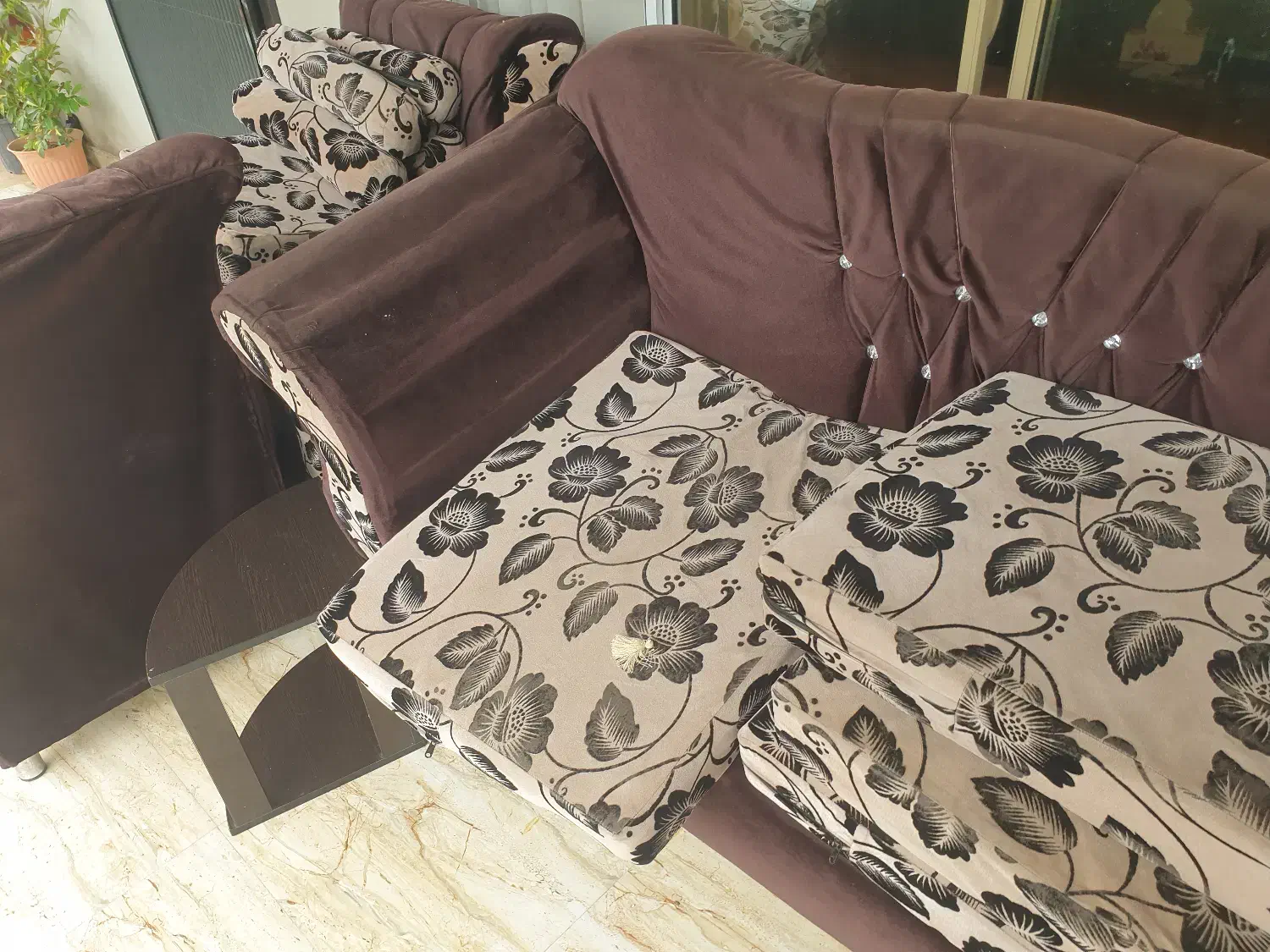 موبل ۷نفره|مبلمان خانگی و میز عسلی|سلمان‌شهر, |دیوار