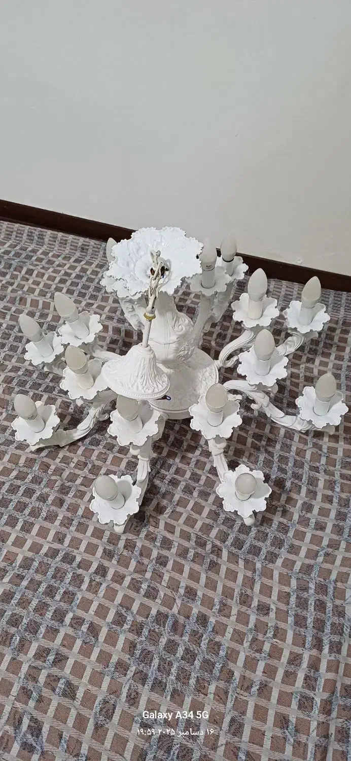 لوستر زیبا وتمیز|لوستر و چراغ آویز|خرمدشت, |دیوار