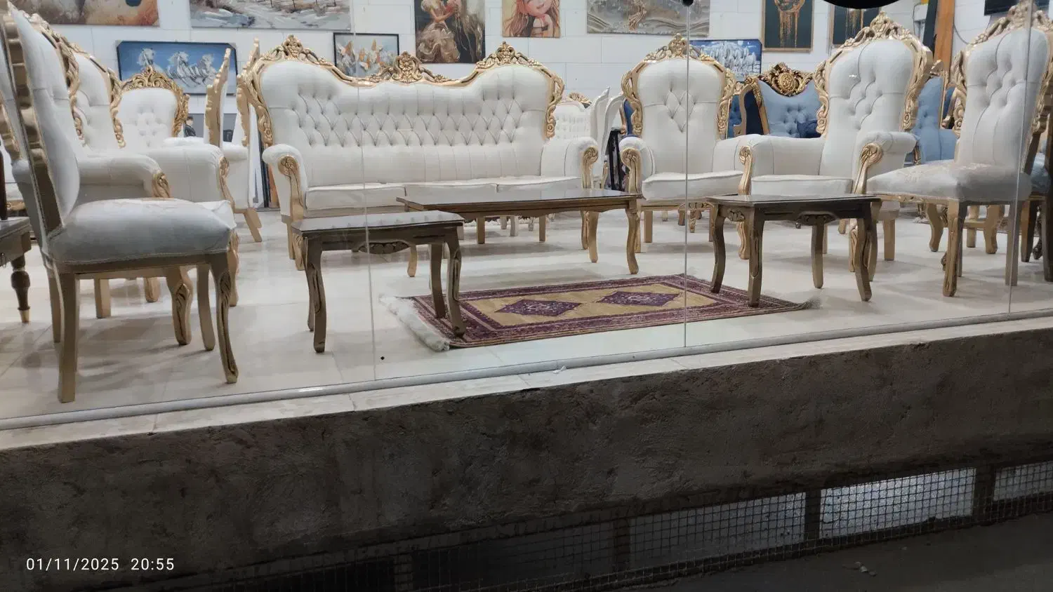 مبل سلطنتی تشک دوبل با ۳ عدد جلو مبلی خودش|مبلمان خانگی و میز عسلی|زاهدان, |دیوار