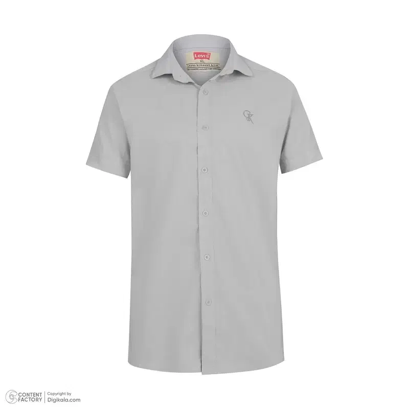 پیراهن آستین کوتاه مردانه طوسی|لباس|ایرانشهر, |دیوار