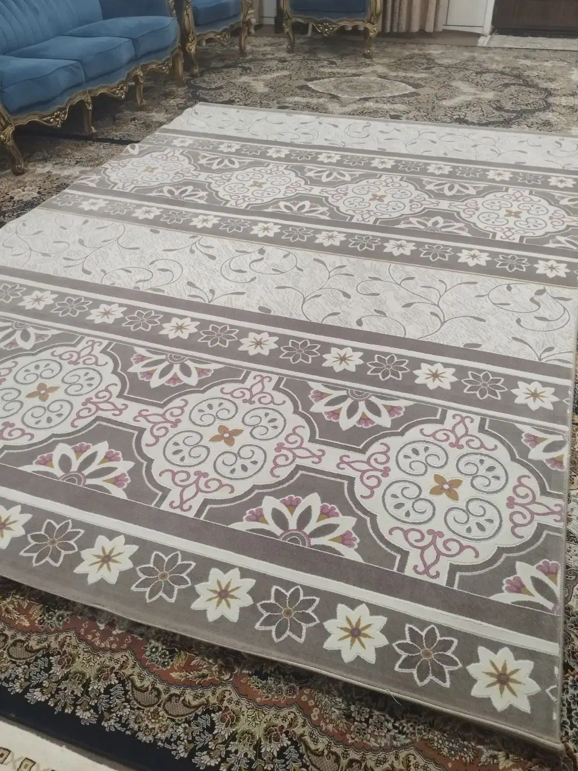 فرش ساوین یک جفت ۹متری و|فرش|اهواز, کوی فرهنگیان ۱|دیوار