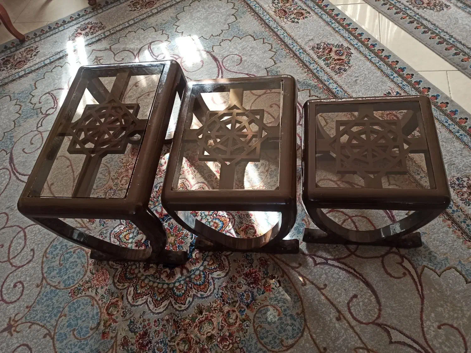 میز عسلی سه تایی نو|مبلمان خانگی و میز عسلی|قزوین, |دیوار