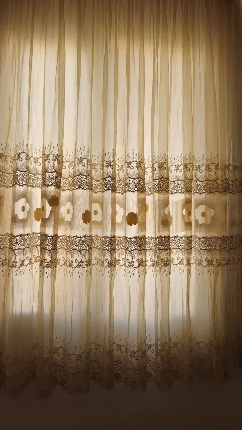 ۲ عدد پرده اتاق خواب|پرده، رانر، رومیزی|اردبیل, |دیوار