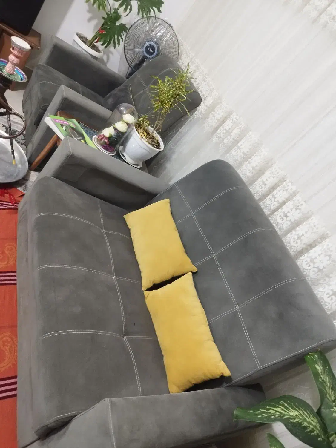 مبل راحتی هفت نفره تمیز و سالم|مبلمان خانگی و میز عسلی|محمدیه-قزوین, |دیوار