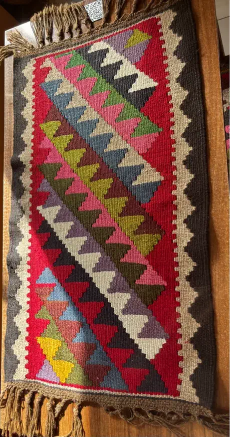 گلیم رنگی|گلیم، جاجیم، گبه|اردبیل, |دیوار