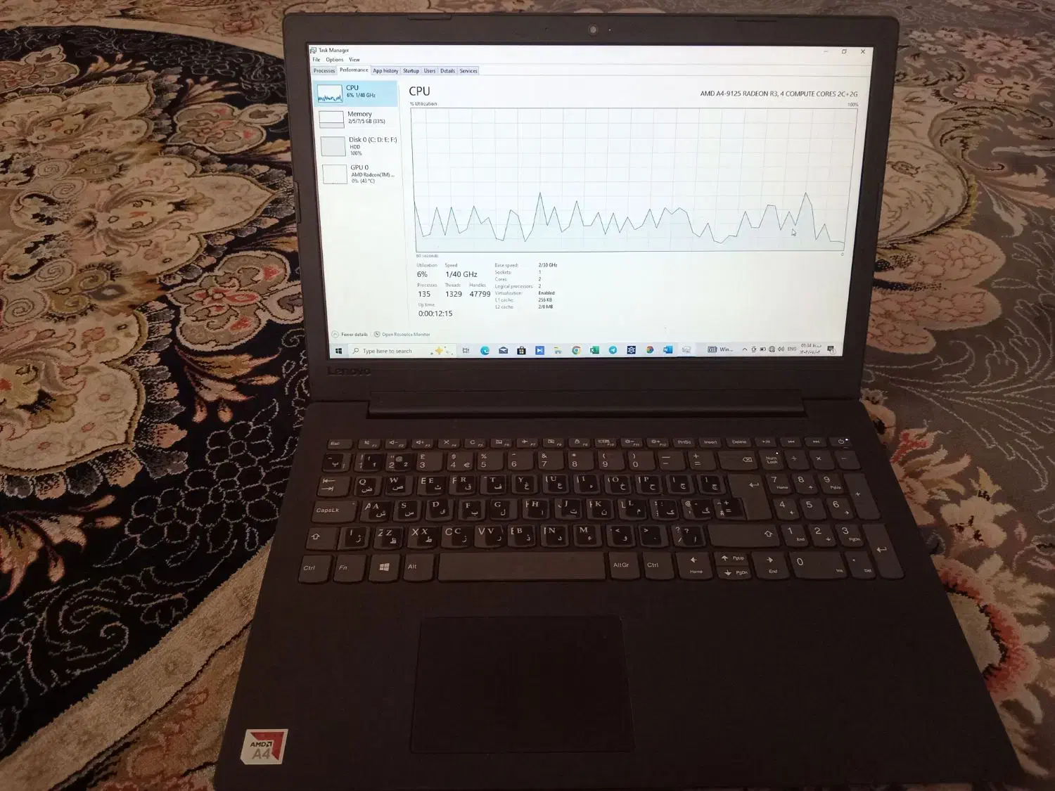 لپتاپ لنوو|رایانه همراه|ایوانکی, |دیوار