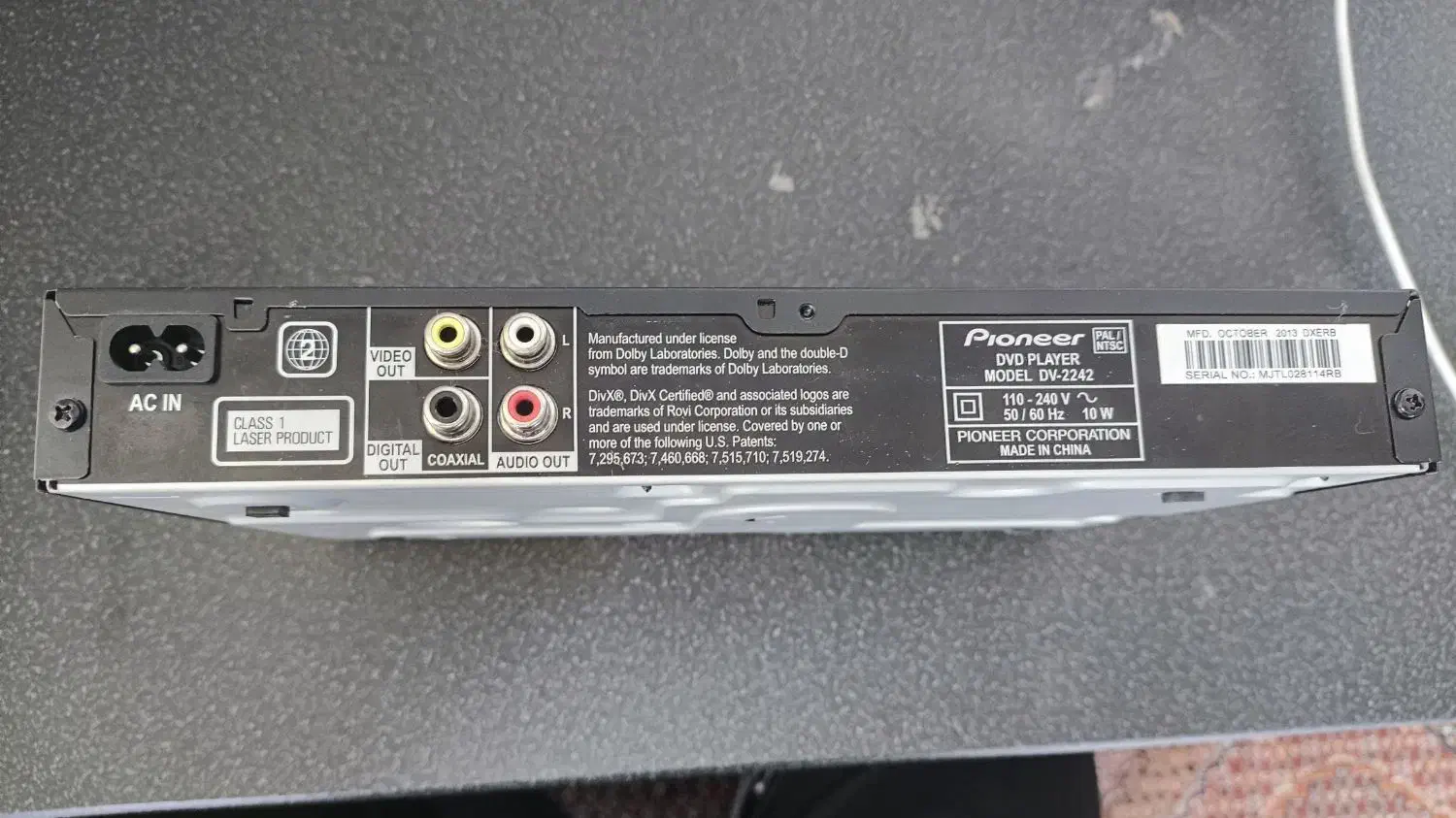 dvd player pioneer|پخش‌کننده DVD و ویدیو|ارومیه, |دیوار