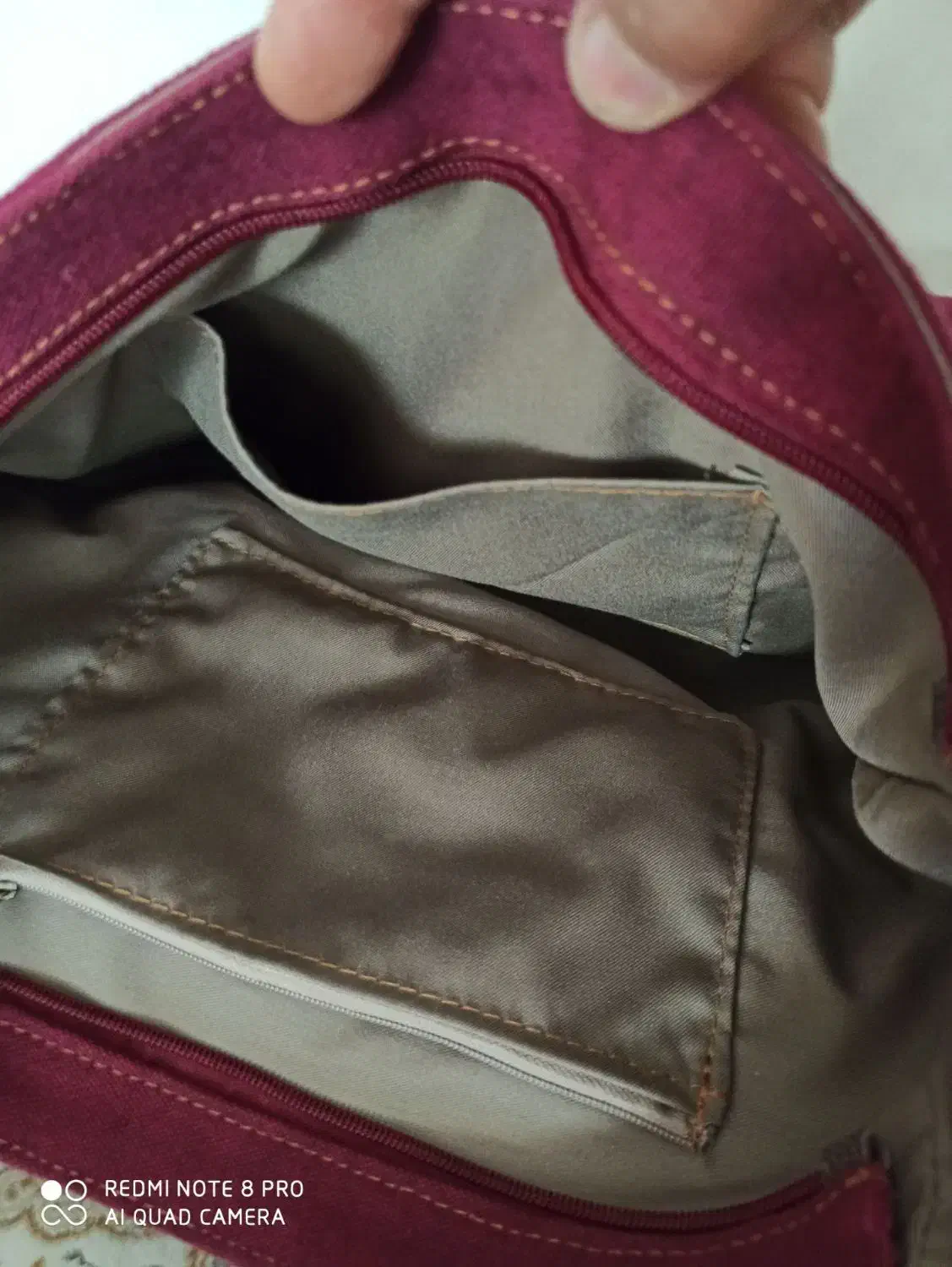 کیف کوله از جنس چرم اصلی و کتان|کیف، کفش، کمربند|همدان, |دیوار