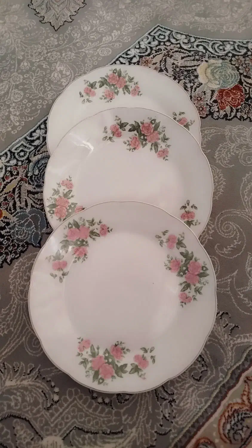 ظروف چینی گل قرمز 5 ستاره|ظروف سرو و پذیرایی|اصفهان, ارزنان|دیوار