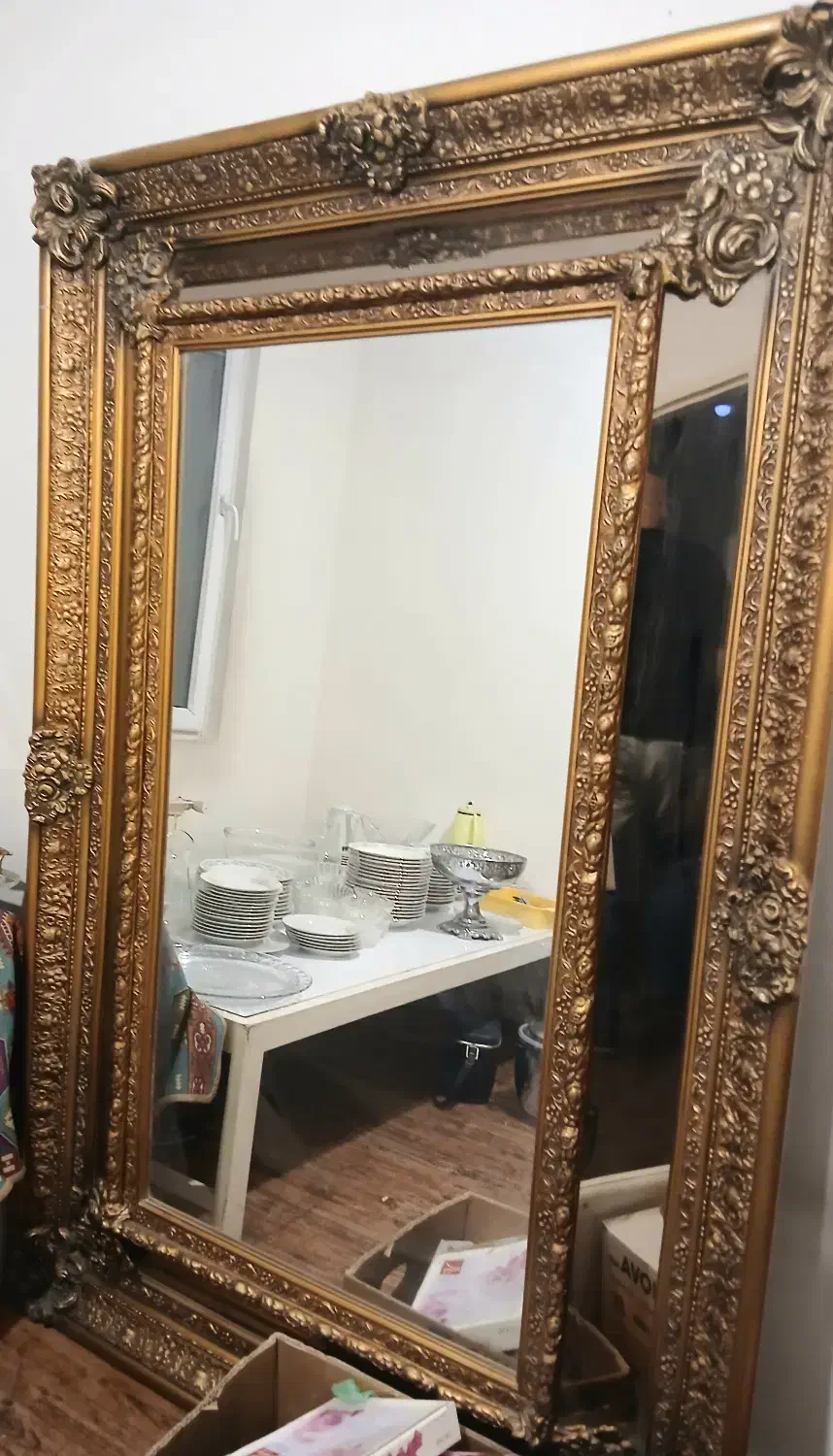 آینه قدی منبت کاری نو|آینه|تهران, فلسطین (میدان انقلاب)|دیوار