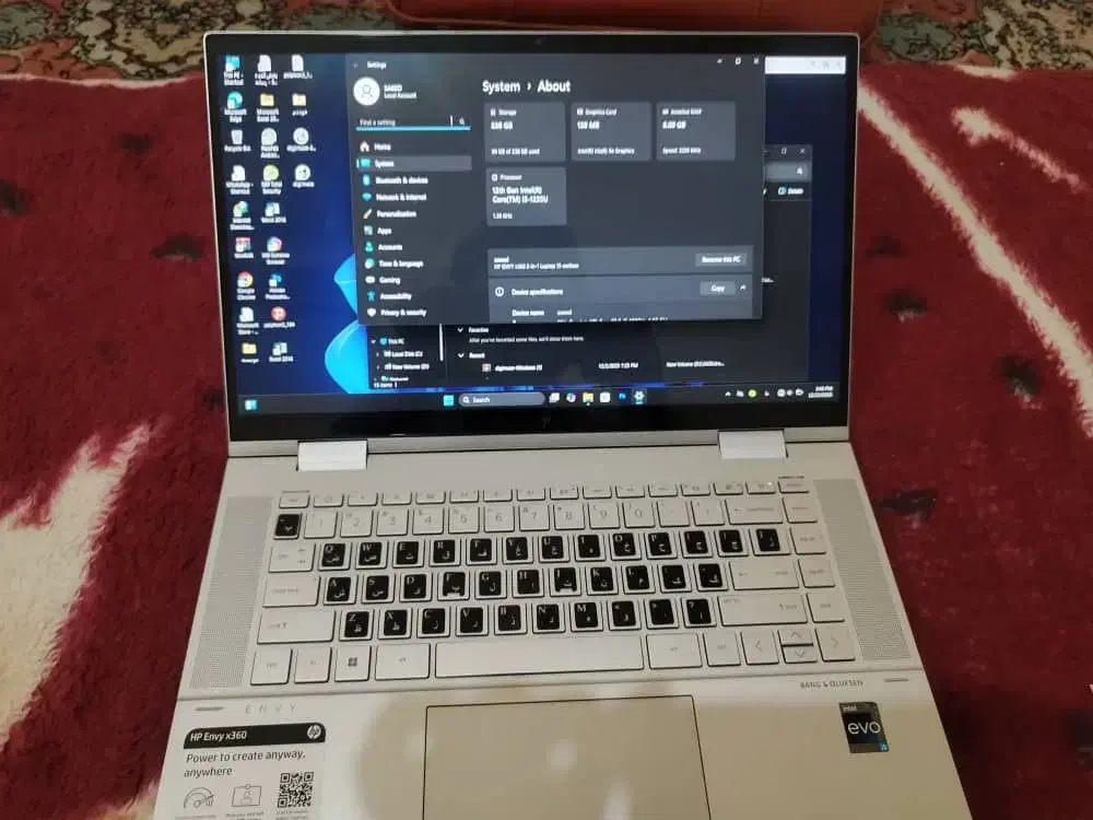 لپ تاپ hp مدل Envy x360|رایانه همراه|ارومیه, |دیوار