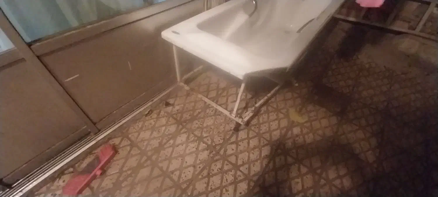 وان با پایه فلزی محکم اندازه ۶۰عرض طول ۱۸۰|لوازم حمام|زنجان, |دیوار