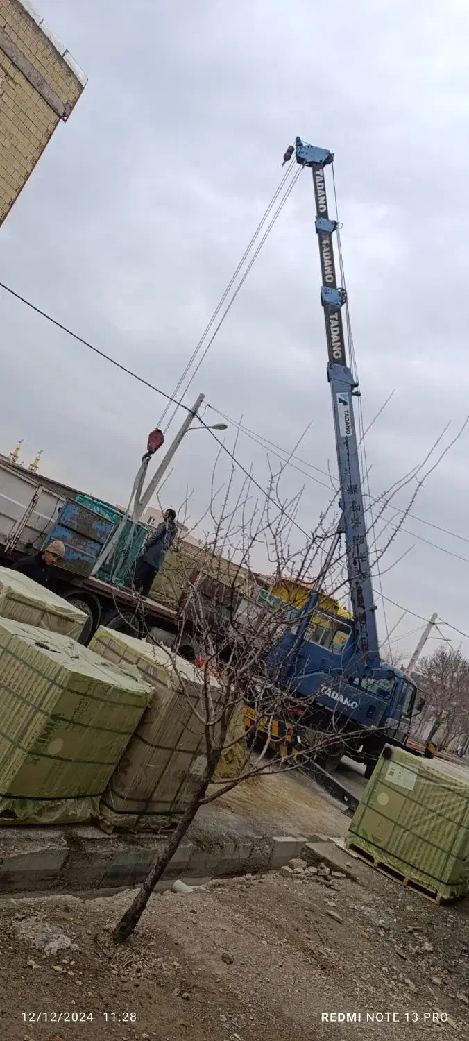 جرثقیل 7 تن جهت کار|خدمات حمل و نقل|کبودرآهنگ, |دیوار