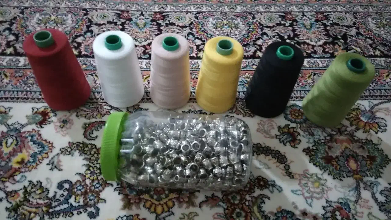 لوازم خیاطی نخ دکمه و پرچ و سر منگوله|لوازم خیاطی و بافتنی|قم, نیروگاه|دیوار