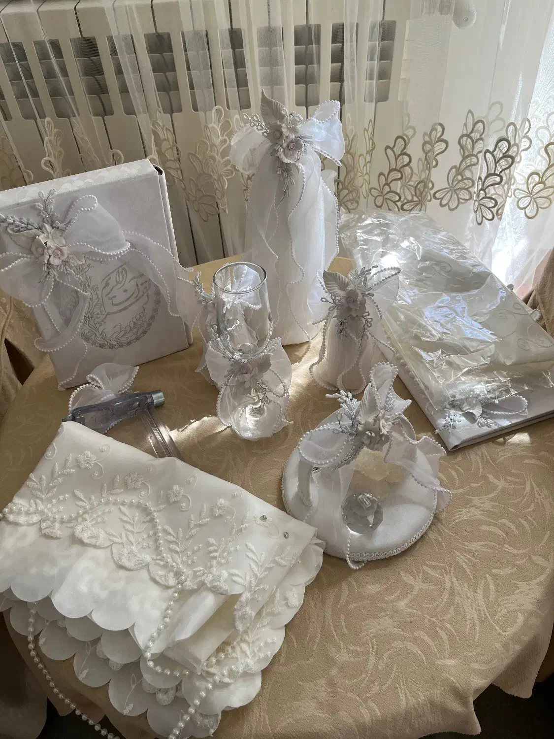 ست عقد و بله برون|صنایع دستی و سایر لوازم تزئینی|تهران, زرکش|دیوار