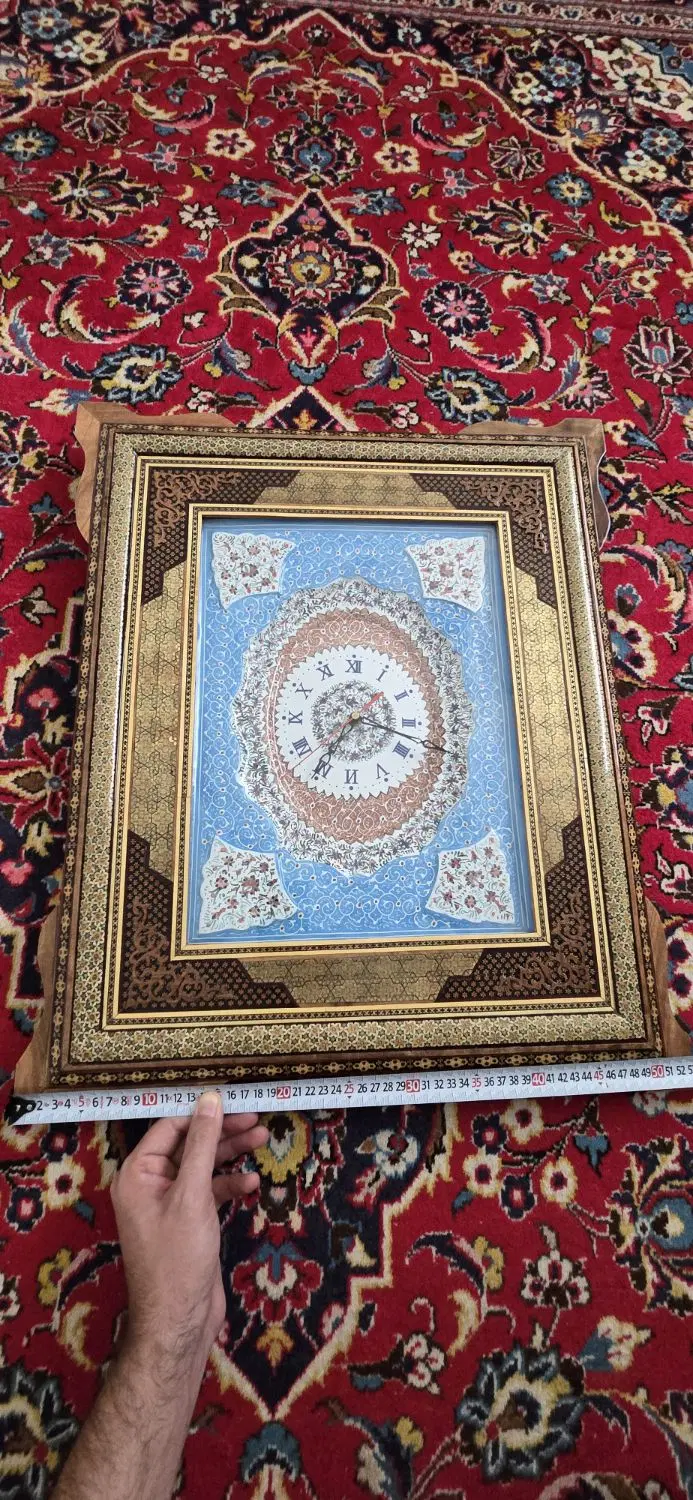 ساعت خاتم کاری نفیس اصل - صنایع دستی ترنج|صنایع دستی و سایر لوازم تزئینی|تهران, حکیمیه|دیوار