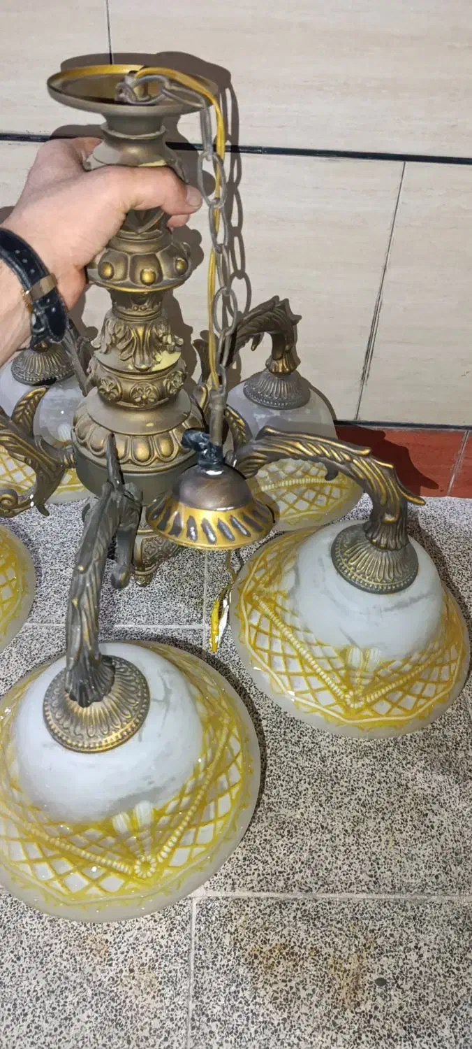 لوستر چراغ دار|لوستر و چراغ آویز|اندیمشک, |دیوار