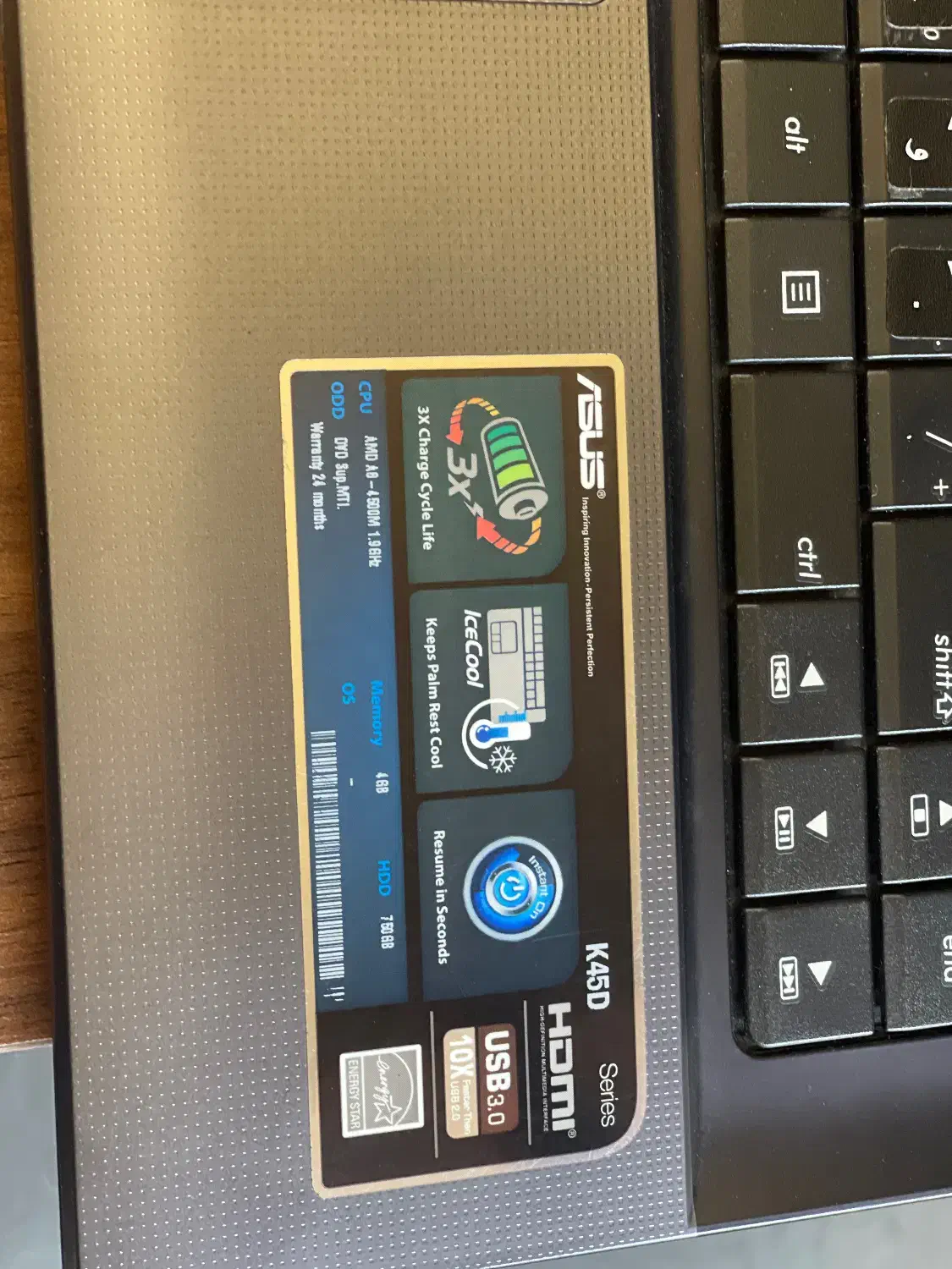 ایسوس asus k45d|رایانه همراه|تبریز, |دیوار