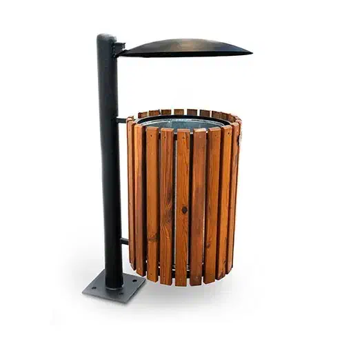 سطل زباله چوبی فلزی پارکی،باغی،رستورانی/ترموود اصل|عمدهفروشی|تهران, ظفر|دیوار