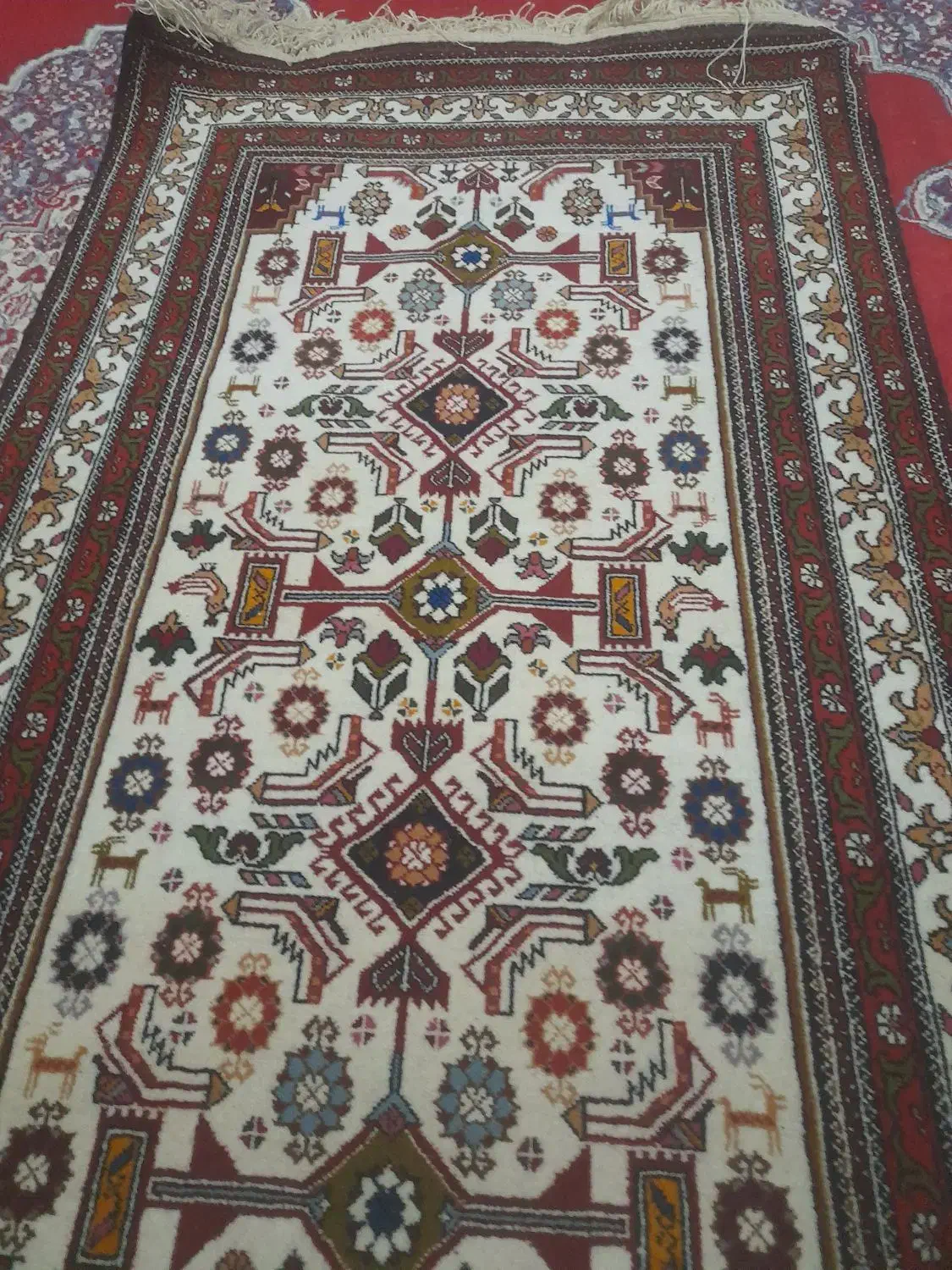 قالی دستباف|فرش|سنگان, |دیوار