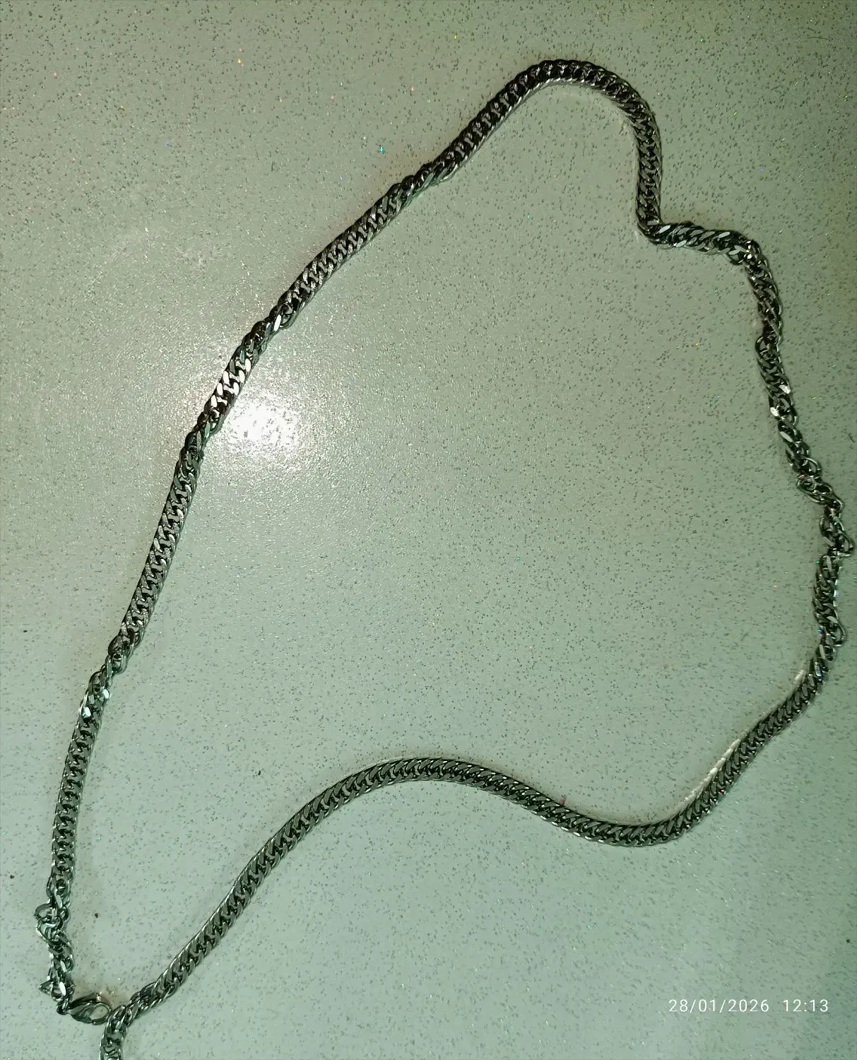 گردنبند مردانه استیل|بدلیجات|کرج, کلاک پایین|دیوار