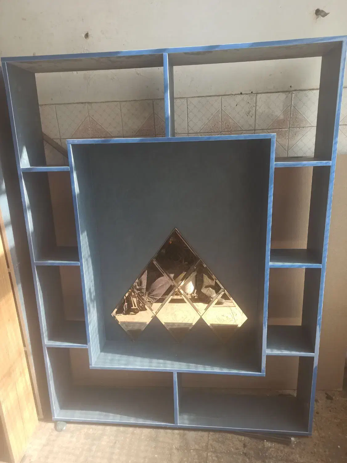 کتابخانه(قفصه کتاب)|کتابخانه، شلف، قفسه‌های دیواری|ملایر, |دیوار