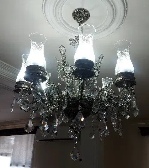 لوستر برنز و کنار سالنی برنز|لوستر و چراغ آویز|لوندویل, |دیوار